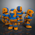 Modern Robot Figure Game Figure Minion 3d model