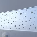 Modern Perforated Wall Panel With Circular Holes 3d model