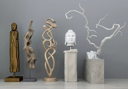 New Chinese Buddha ornaments 3d model