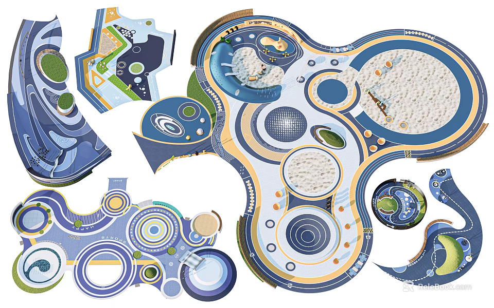 Fire Department Access Area Safety Design And Emergency Response Layout Planning 3d model