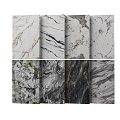 Modern Light Luxury Stone Marble Rock Slab Wall Panel Bulgari White Pandora 3d model