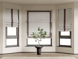 Modern Roller Blinds Fabric Roller Blinds 3d model