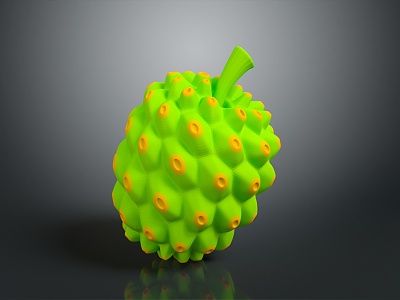 Modern noni fruit Morinda officinalis fruit taro noni juice 3d model