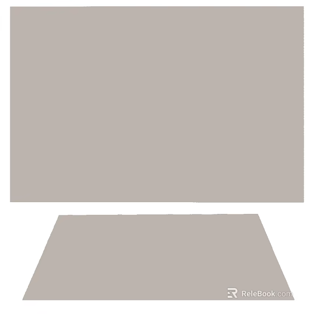 Modern Minimalist Square Carpet With Soft Beige Texture For Living Room Decor 3d model 
