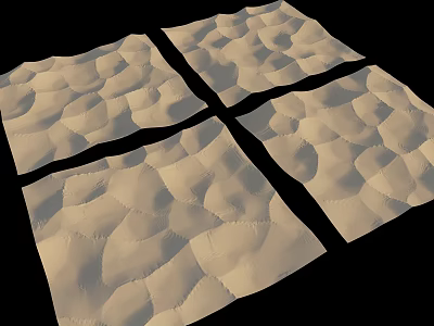 Desert Cliff Desert Mountain Modern Desert Scene Hill Landscape 3d model