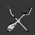 Modern White And Black Exercise Bike Sports Equipment With Stable Structure For Home Fitness Training