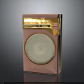 Stylish Vintage Pink Retro Radio With Classic Design And Electronic Features