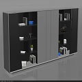 Modern Wardrobe Interior Design With Open Shelves Closed Doors And Storage For Books Plants