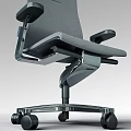 Modern Office Chairs With Metal Frame Armrests Padded Seats And Wheels