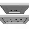 Modern Ceiling Design with LED Strip Lighting and Sleek Panel Details