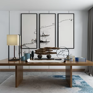New Chinese-style Desk 3d model