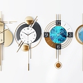 Modern Nordic Wall Clock 3d model