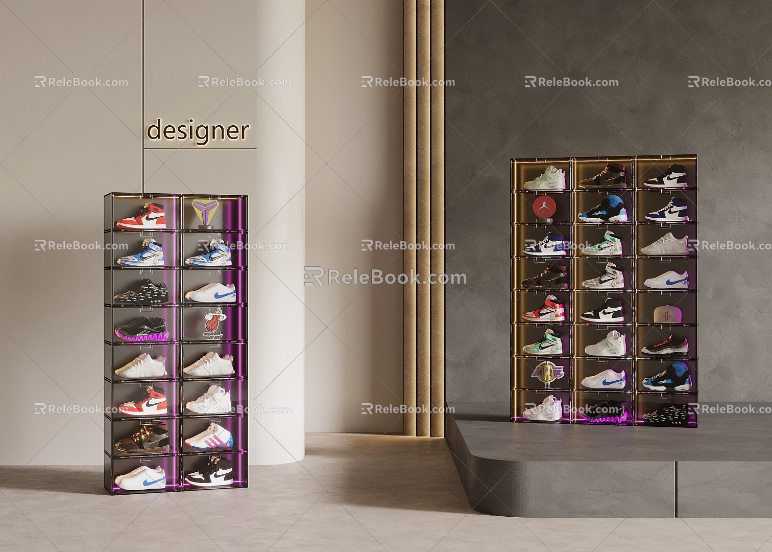 Internet Celebrous Shoe Cabinet Glass Shoe Cabinet model