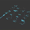 Military Model Parts Scattered On White Background With Various Detailed Components
