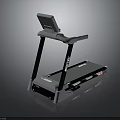 Electric Treadmill With Display Screen Handrails And Black Gray Frame For Home Use