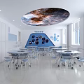 Science Classroom 3d model