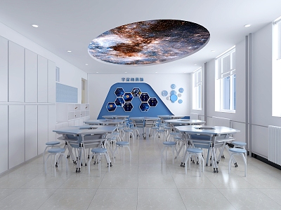 Science Classroom 3d model