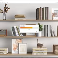 Modern Ornaments Combination Book Ornaments Book Ornaments Bookshelf Storage Rack Decoration Rack Furnishings 3d model