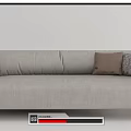 Modern Multiplayer Sofa Rolf Benz Leather Multiplayer Sofa Leather Multiplayer Sofa 3d model