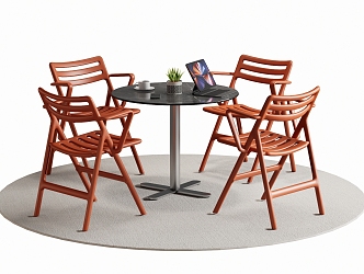 Modern Leisure Tables and Chairs Negotiation Tables and Chairs Dining Tables and Chairs 3d model