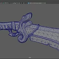 Fantasy Knife Sabre Dagger Blade Cold Weapon Next Era PBR Game Cartoon 3d model