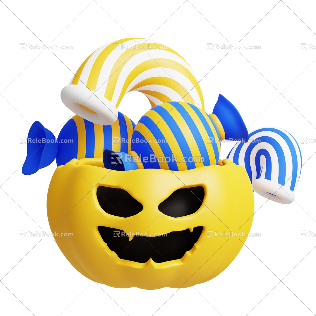 American Pumpkin Head Halloween Ornaments Halloween Decorations Cartoon Pumpkin Head Candy model