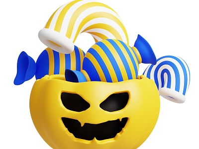 American Pumpkin Head Halloween Ornaments Halloween Decorations Cartoon Pumpkin Head Candy model