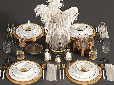 Modern Tableware Combination model