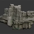 Rock Block Rock Block Rock Specimen Boulder Big Stone Block Rock Stratum Rock Stratum Rock Stratum Rock 3d model