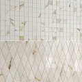 Various Decorative Tile Designs With Geometric Patterns Marble And Gold Accents 3d model