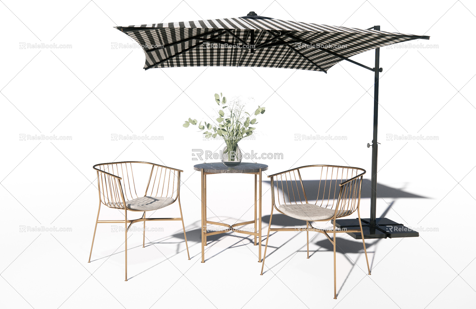 Modern Outdoor Table and Chair Iron Outdoor Chair model