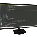 Contemporary Computer Monitor Displaying Programming Code On Clear High Resolution Screen For Software Developers