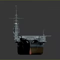 Aircraft Carrier A Naval Water Vehicle With Large Deck And Detailed