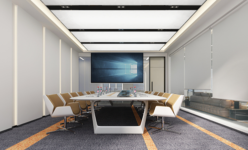 Modern Conference Room 3d model