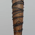 Wooden Sports Equipment Baseball Bat With Wrapped Handle Grip Design