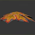 Vibrant Autumn Maple Leaves With Red And Yellow Clustered Leafy Appearance