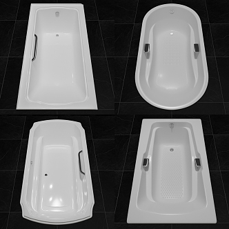 TOTO Bathtub Minimalist Bathtub Combo 3d model