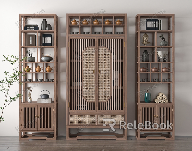 New Chinese Antique Rack model