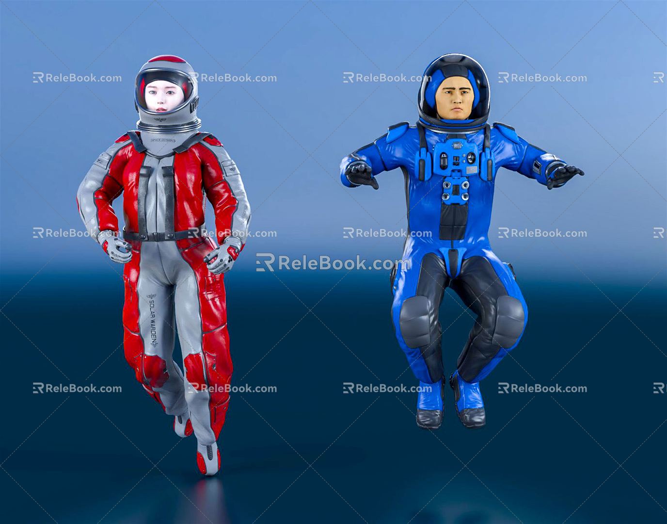 Modern astronaut astronaut astronaut pilot spacesuit 3d model