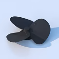 Black Three Bladed Small Household Item With Modern Design For Home Use