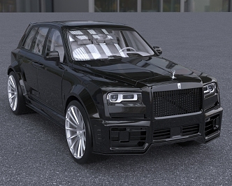 Rolls-Royce Cullinan with interior doors can be opened and closed 3d model