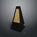 Classic Black Metronome with Yellow Dial and Accurate Scale for Daily Use