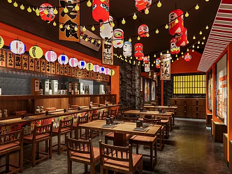 Japanese Restaurant 3d model