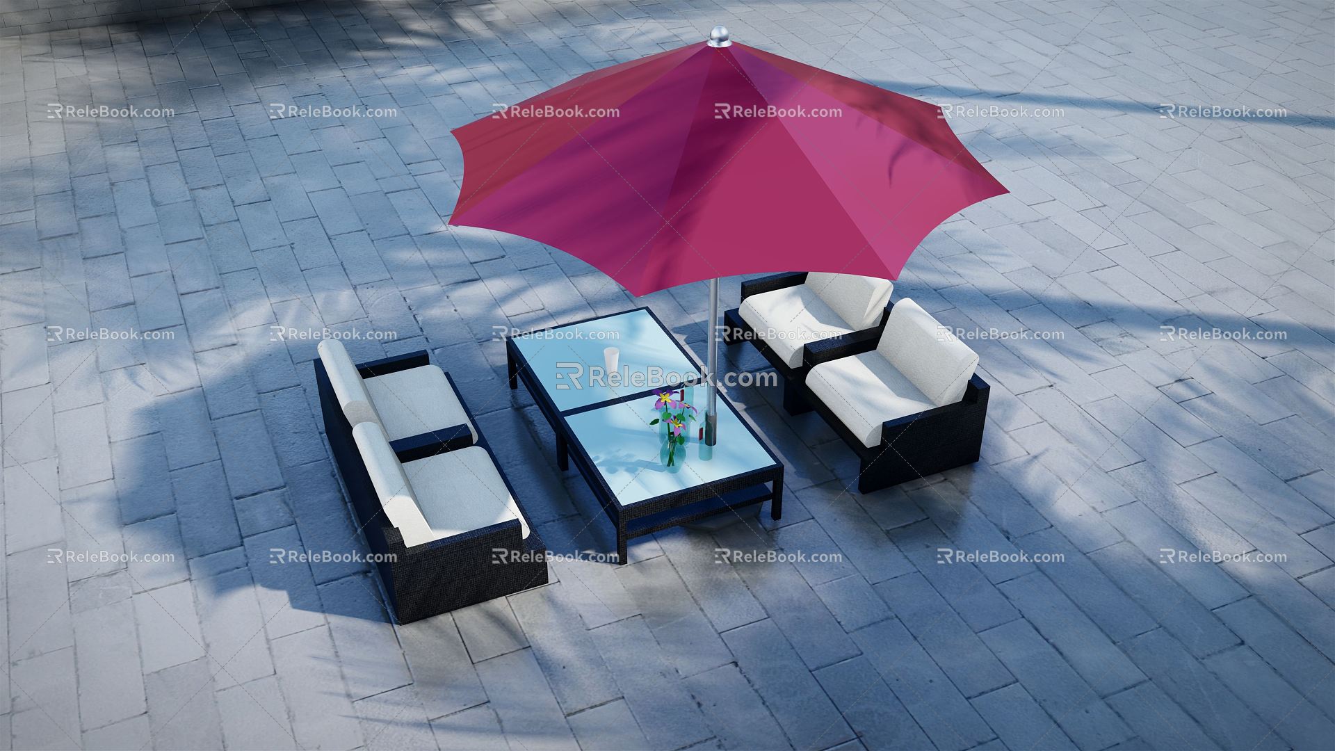 Modern Outdoor Sofa Outdoor Features Seat Leisure Chair Sun Umbrella model