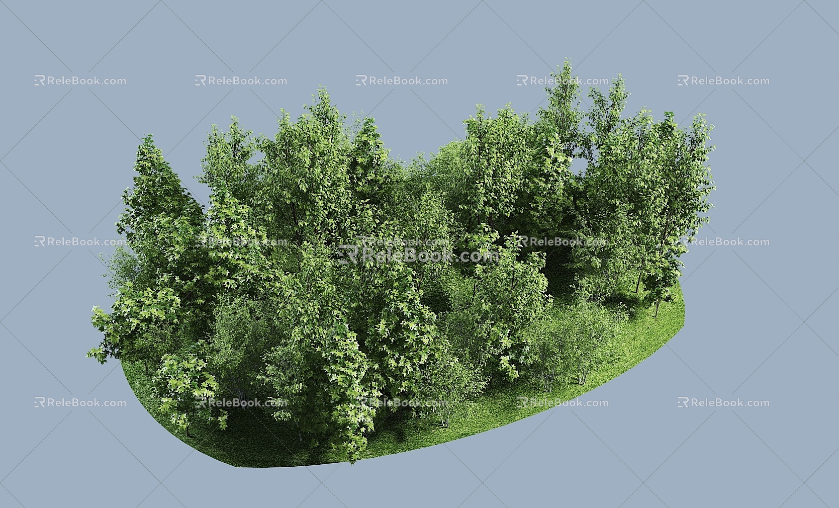 Modern Trees Trees Forest Group Trees Garden Landscape Trees 3d model