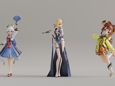 Modern Toy Anime Character Ornaments 3d model