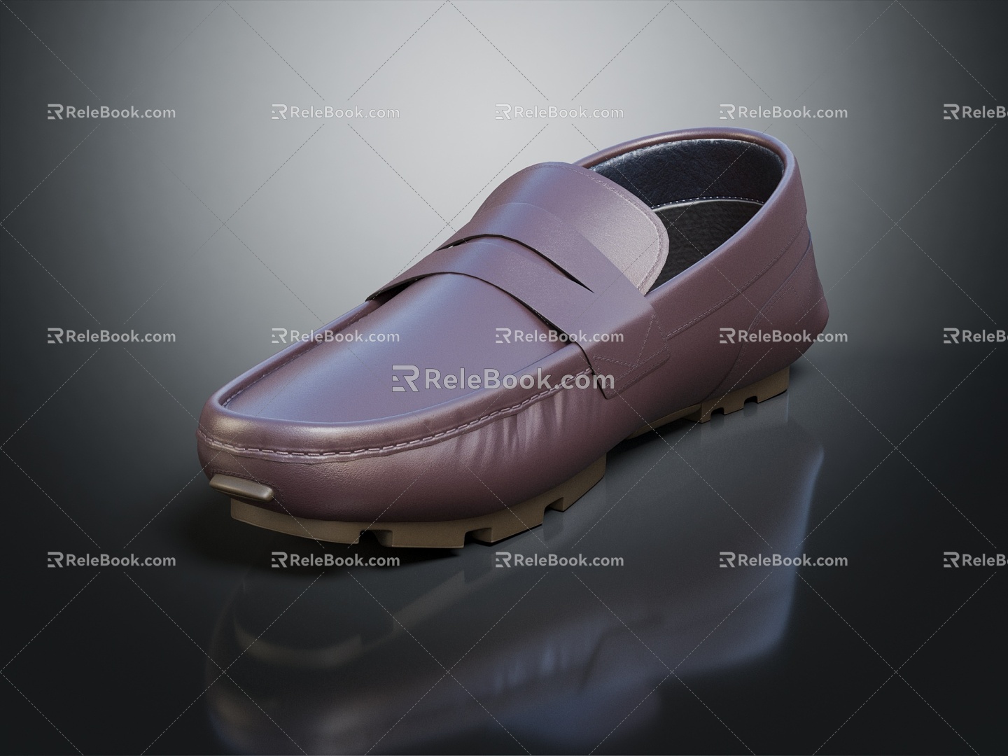 Modern Shoes Men's Shoes Leather Shoes Cowhide Shoes Old Shoes 3d model