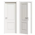 White Paneled Hinged Doors With Modern Interior Home Design Features