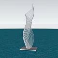 Modern Urban Sculpture Surface Modeling Sculpture 3d model