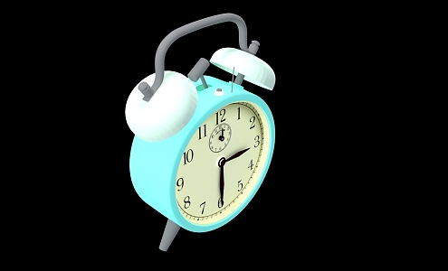 Modern alarm clock 3d model